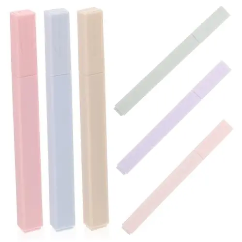 Produktbild: Toyvian 6st Textmarker Notizbuch-markierungsstifte Tägliche Vorräte Einzigartige Stifte Tragbarer Markierungsstift Plumones Bloopys Feine Punktmarkierungen Arbeit Kraftpapier Abs Karte
