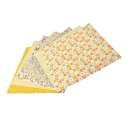 Produktbild: Toyvian 7st Stoff Patchwork Stoffquadrate Popeline Stoff Filz Für Nähprojekt Quadratisch Bundle Stoffbündel Diy Basteln Stoffpaket Baumwollstoff Nähen Zum Home Decor Haushalt Einstellen