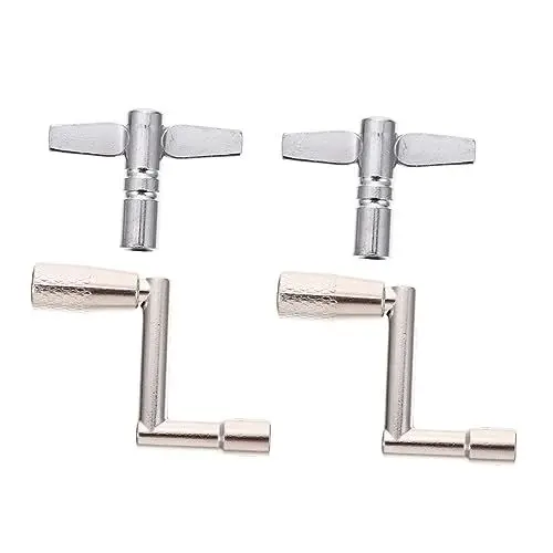 Produktbild: Toyvian 8 Stück Schlagzeugschlüssel Schlagzeug-stimmschlüssel Silberfarben Schlagzeug-einstellschlüssel Wichtige Schlagzeug-tuning-tools
