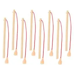 Produktbild: Toyvian 8st Angelrute Aus Holz Magnetische Angelspiele Magnetisches Fischereispiel. Magnetstangen Aus Holz Magnetische Angelspielzeugstange Angelruten Sport Kind Spielzeugzimmer Hölzern