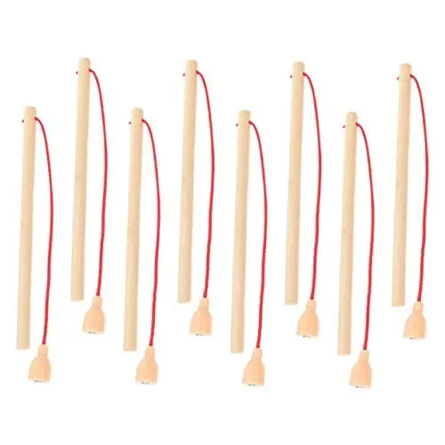 Produktbild: Toyvian 8st Angelrute Aus Holz Magnetische Angelspiele Magnetisches Fischereispiel. Magnetstangen Aus Holz Magnetische Angelspielzeugstange Angelruten Sport Kind Spielzeugzimmer Hölzern