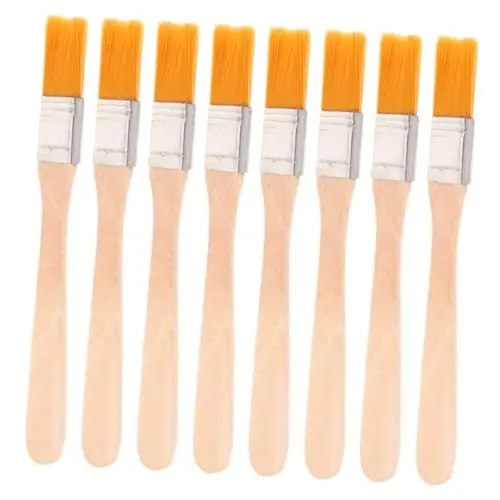 Produktbild: Toyvian 8st Bürste Mit Holzgriff Kleine Reinigungsbürsten Kleine Pinsel Farbflecken Bursh Pinsel Für Kunstmalerei Staubpinsel Zum Zeichnen Desktop-reinigungsbürste Lacke Ölpinsel Nylon