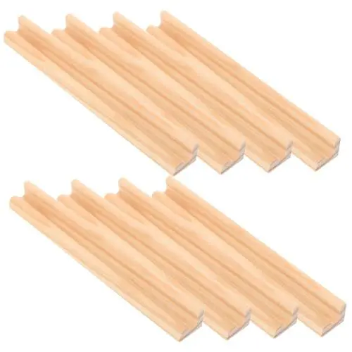 Produktbild: Toyvian Domino Spielzeug Set 8er Set Domino Halterungen 19cm Buchstaben Ständer Für Domino Racks Multifunktionale DIY Zubehör Für Brettspiele Und Kreative Projekte Okey Spiel