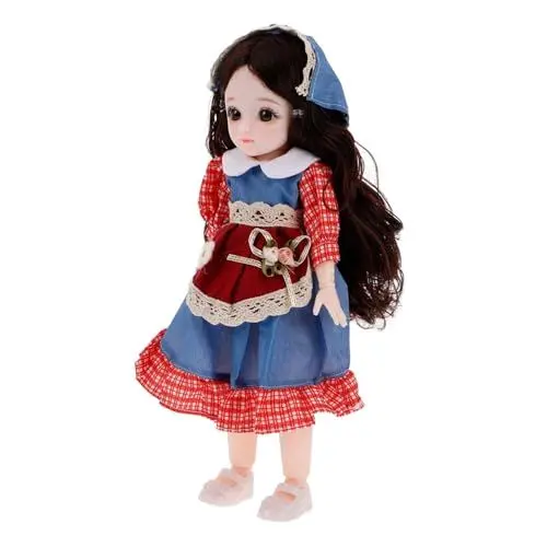 Produktbild: Toyvian Anime Bjd Puppe 1/6 Puppen 18 Kugelgelenk Puppe DIY Spielzeug Mit Kleidung Outfit Schuhe Nicht Verstellbare Haare Make-up Süße Actionfiguren Für Mädchen Kinder