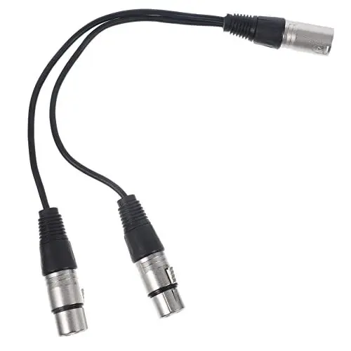 Produktbild: Toyvian Audio-Adapterkabel Y-Kabel Lautsprecher-Audiokabel Mikrofon-Anschlusskabel Splitter Stereokabel speaker cables Audio Kabel Mikrofonkabelversorgung Balance Audioleitung Kanom PVC