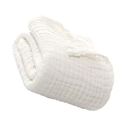 Produktbild: Toyvian Baby Decke Baby Badetuch Baby-wickeldecke Musselin-Decke Wickeldecken Babymädchen Säugling Babydecke Babywickel 0-3 Monate Wickeldecken Aus Musselin Weiß Baumwolle Neugeboren Schal Kleinkind
