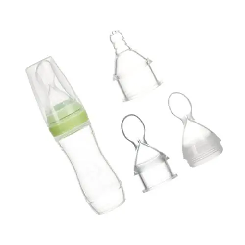 Produktbild: Toyvian Babyflasche Babyflaschen 3st Saugflaschen Für Neugeborene Stillflaschen Silikon Baby Weicher Löffel Zubringer Silikonflasche Für Babynahrung Tragbare Milchflasche Für Babys