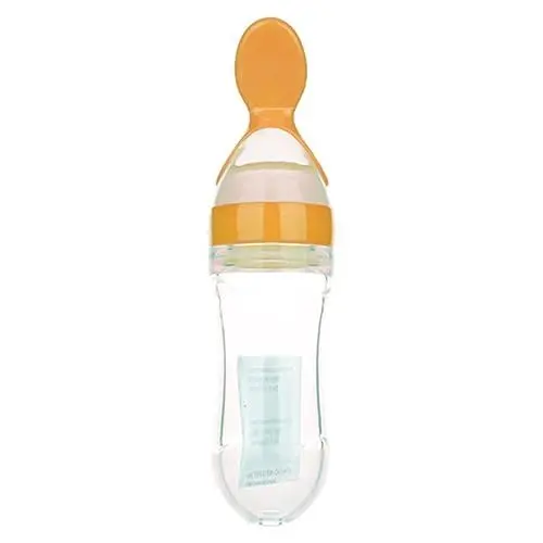 Produktbild: Toyvian Babyflasche babynahrungszubereiter Babylöffel Silikonlöffel Silikonkelle Reisflasche aus Silikon Baby-Löffel-Feeder Reisflasche Baby Zubringer Nuckelflasche Kind Babynahrung