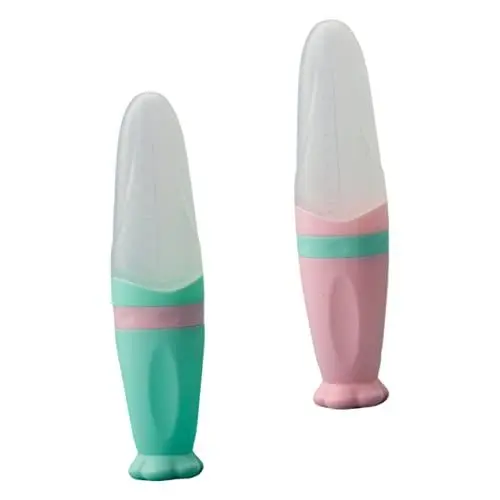 Produktbild: Toyvian Babylöffel 2st Baby-fütterung Gerät Babynahrungszubereiter Lebensmittel Kleiner Junge Reismehl Kieselgel Babyflasche