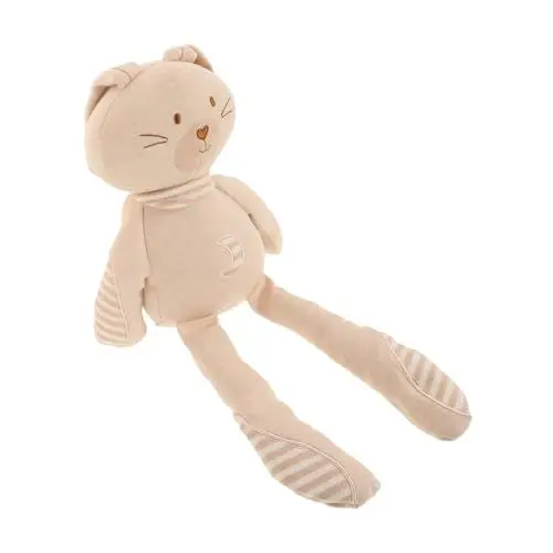 Produktbild: Toyvian Babypuppe aus Bio-Baumwolle Plüschtierpuppe Plüschhasenspielzeug ausgestopftes Tierspielzeug Beruhigungsspielzeug Schlafspielzeug Kaninchenpuppe puppe spielzeug Beige