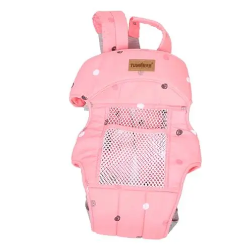 Produktbild: Toyvian Babytrage -hüftsitzträger -hüfttrage Mit Netz Tragetuch Für Babys Hüftsitzträger Für Babys Trägerbaby Wasserträger Für Babys Tragetuch Für Kleinkinder Rosa Reine Baumwolle