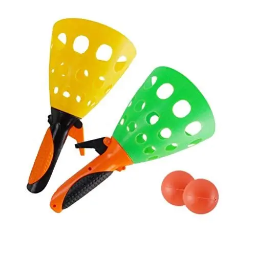 Produktbild: Toyvian Bälle Starten Spielspielzeug Pop- Ballspiele Mit Fangkörben Bällen Outdoor-Indoor-Spiele Aktivitäten Für Kinder