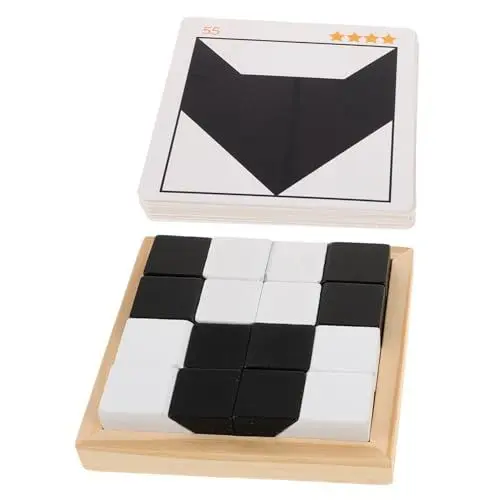 Produktbild: Toyvian Block-Puzzle bauklötze familienspiel Kinder Spielzeug puzzlespiel kooperative Spiele Babyspiele Säuglingsblockaden Spiel-Puzzle-Bauwürfel Blockrätsel kognitives Spielzeug Holz