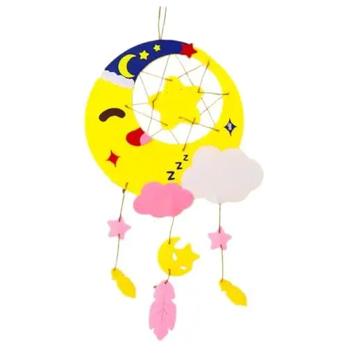 Produktbild: Toyvian DIY-Windspiel Aus Filz Für Junge Mädchen Windspiele Zum Selbermachen Windspiel Aufhängen Im Garten Bastelmaterial Für Heimdekoration Und Outdoor-verwendung
