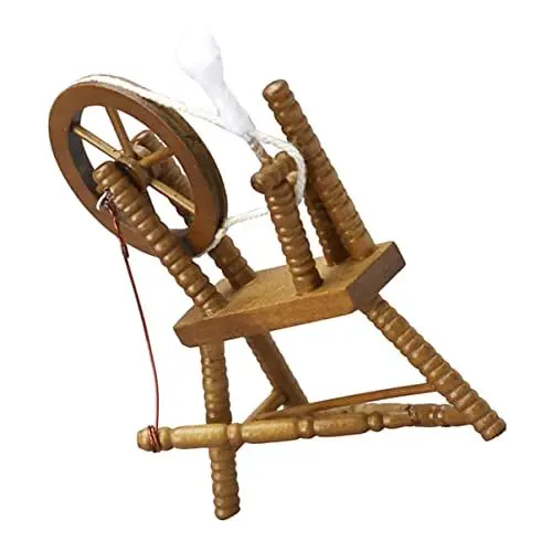Produktbild: Toyvian Dollhouse Spinnrad Kleines Nähmaschinenpuppenhaus Spinnrad Kleines Spinnrad Puppenhaus Retro Mini Spinning Mini Nähmaschine Miniatur Puppenhaus Zubehör Dollhouse Spinnrad