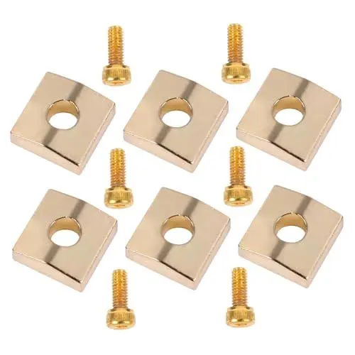 Produktbild: Toyvian 6 Sätze Gitarren-tremolo-brückenteile Eisen-sicherungsmutterblöcke Sechskantschrauben Einfach Zu Installierendes Ersatzset