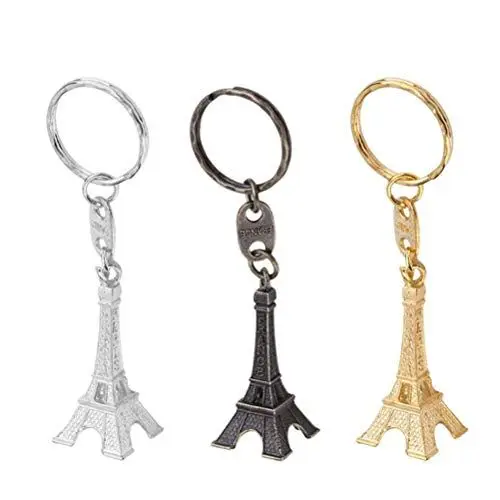 Produktbild: Toyvian Eiffelturm Schlüsselanhänger Retro Schmuck Französisch Souvenirs Schlüsselanhänger Mini Schlüsselanhänger Anhänger Dekorationen 12 Stücke