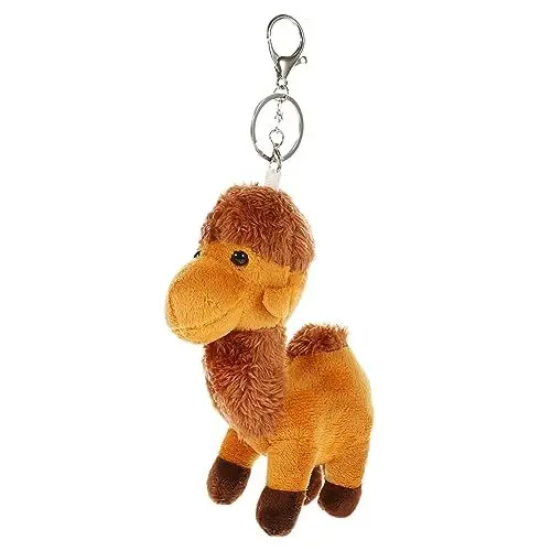 Produktbild: Toyvian Schlüsselringe Schlüsselbund Camelkey Schlüsselanhänger Plüsch Kamel-Charme Kawaii Schlüsselanhänger dekorativer Taschenanhänger süße Schlüsselanhänger für Rucksäcke Tier