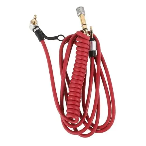 Produktbild: Toyvian Geräuschloses Gitarrenkabel 3 5 Mm bis 6 5 Mm Audiokabel Spiraldesign für E-gitarren