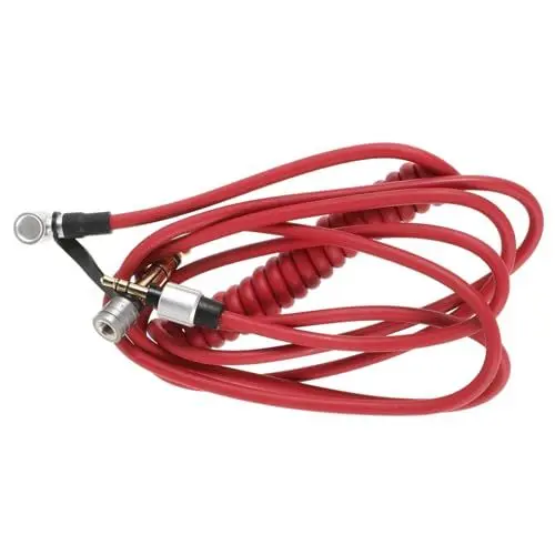 Produktbild: Toyvian Gitarrenkabel 3 5 Mm Auf 6 5 Mm Audiokabel Für E-gitarre Und Bass 1 5 M Länge Rot