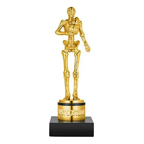 Produktbild: Toyvian Halloween Goldene Beste Kostüm Skeleton Trophäen für Halloween Schädel Party Favor Preise Kostüm Contest Event Trophäe