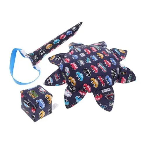 Produktbild: Toyvian Interaktives Teiliges Soft Flying Disc Spielset für Weiches Stoffmaterial Schwanzfangen Spiel Geeignet für Outdoor Sport und Sensorisches Training Fördert Familienaktivitäten und