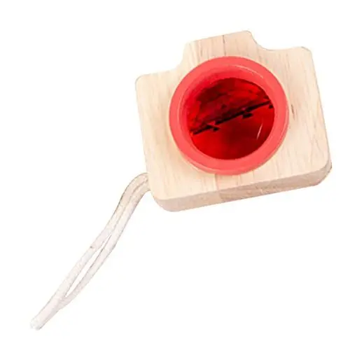 Produktbild: Toyvian Kaleidoskop Kinderspielzeug Kamera Für Kleinkinder Minikamera Prop-Kamera Mini-Kamera-Spielzeug Gefälschte Kamera-Requisite Gefälschte Kamerastütze Spielset Puzzle Holz Baby