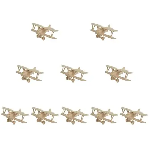 Produktbild: Toyvian Kinderanzug 10st Flugzeugpuzzle Aus Flugzeugmodell Modellflugzeug Bausatz Kreative Bastelpuzzles Flugzeugbausatz Aus Für Kinder Holzflugzeug Modelle 3D Schmücken Hölzern Schüttgut