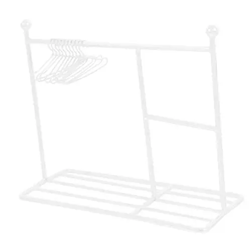 Produktbild: Toyvian Kleidung 1 Set Mini-Kleiderbügel Mini-Möbel Kindermöbel Mini-Puppe Kinderspielset Bürodekorationen 1 12 Schlafzimmermöbel Mini-Kleidung Kleidung Eisen Weiß Vereinigte Staaten
