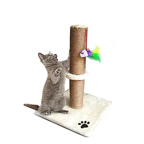 Produktbild: Toyvian Indoor Katzenklettersäule Kratzbaum für Katzen Matte Katzenkletterbaum Beige