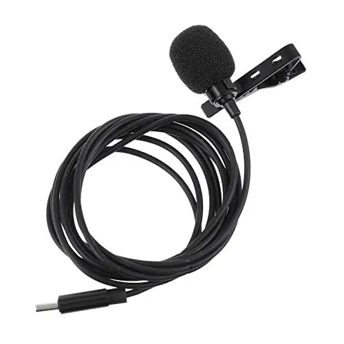 Produktbild: Toyvian Lavalier-Mikrofon USB-Mikrofon Mini-Mikrofone mikrofon Mini kabelloser Lavalier Revers-Mikrofon konferenzmikrofon konferenz-mikrofon Clip-Mikrofon Ansteckmikrofon Schwamm Black