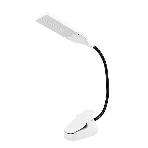 Produktbild: Toyvian Led Clip Lampe Für Notenständer Dimmbar Usb Akkubetrieb Augenfreundliche Klavierlampe Mit Gummischutz Für Musiker Und Lesepult