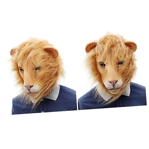 Produktbild: Toyvian Halloween Requisiten Lustige Löwenmaske Vollüberkopftier Für Tanzmaskerade