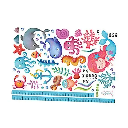 Produktbild: Toyvian Messlatte Für Kinder Wohnkultur Aufkleber Höhenwachstumstabelle Aufkleber Wandsticker Für Kinderzimmer Kinder Höhe Aufkleber Lineal Wandtattoo Messlatte Wandtattoos Schmücken Tür