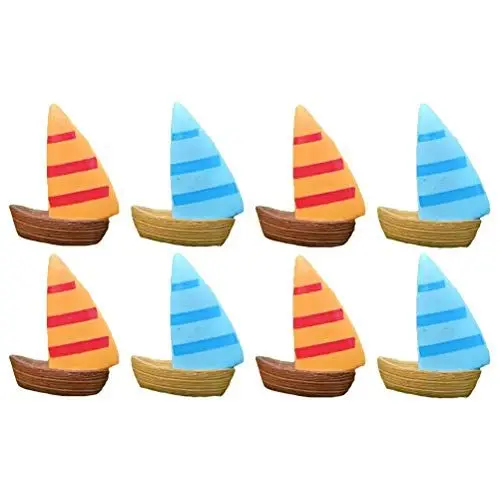 Produktbild: Toyvian Mini Segelboot Micro Landschaft Ornamente Bonsai Fee Garten Landschaft DIY 10 Stücke Zufällig