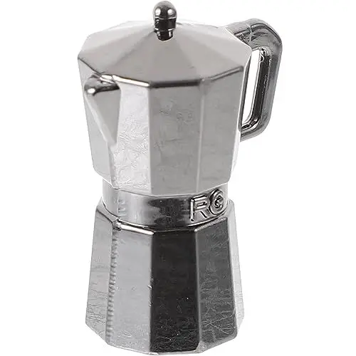 Produktbild: Toyvian Miniatur-Puppenhauszubehör Mini-Kaffeekanne Kaffeekanne-Statue Handgefertigtes Puppenhaus mit Kaffeekanne Kaffeekannen-Ornament Küchenrequisiten vorgeben Kaffeetasse schmücken