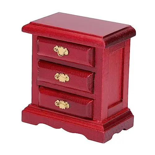 Produktbild: Toyvian Miniatur Holzschrank Mit Elegantes Puppenhaus Möbel Handgefertigtes Miniaturmöbel Für Kreative Dekoration Für Miniaturhäuser Und Landschaften