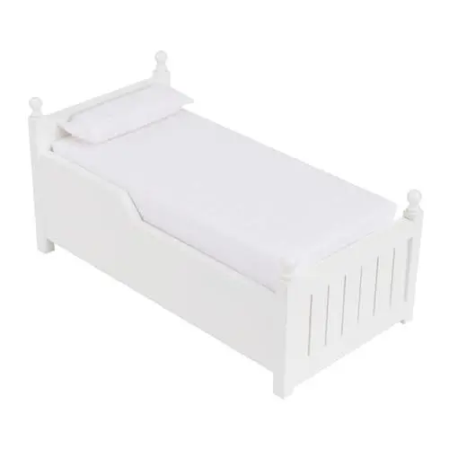 Produktbild: Toyvian 12 Miniatur öbel Bett Mit Schublade Für Puppenhaus Zweilagiges Kinderbett Ideal Für Schlafzimmer Und Spielzeughäuser