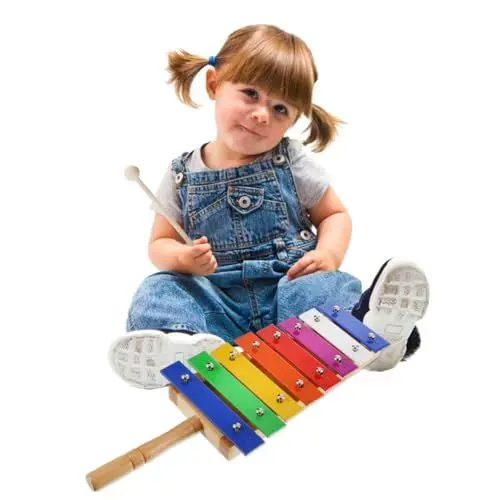 Produktbild: Toyvian Musikspielzeug Für Kinder 1-teiliges Schlaginstrumenten-Set Für Kleinkinder Xylophon-Percussion Für Die Musikalische Entwicklung Von Babys