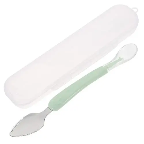 Produktbild: Toyvian Nahrungsergänzungsmittel Löffel Babyutensilien Schlammlöffel Kratzen Dessertlöffel Baby Anzug Trainingslöffel Für Babys Baby Kratzlöffel Kieselgel Kleinkind Russ Fruchtpüree