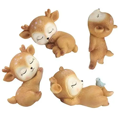 Produktbild: Toyvian Rentier Figur Elch Figur Party Tischdeko Tierfigur Micro Landschaftsdeko Auto-Armaturenbrett-Dekoration für Zuhause BüRo Und Auto