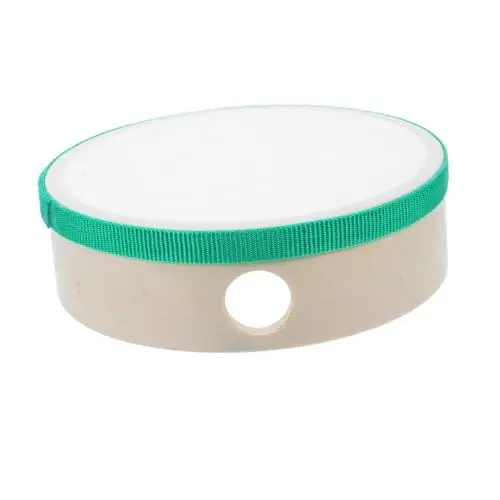 Produktbild: Toyvian Schlagtrommel Kinderinstrument Orff-Instrument Spielzeugtrommel Schlaginstrument Trommel Trommelstöcke Kindertrommelspielzeug handgehaltene Tamburin-Trommelglocke Stoff Green