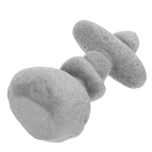 Produktbild: Toyvian Stein Gestapelte Steinornamente Zen-Garten-kit Zen-gartenzubehör Steinhaufen-dekor Rock-Balancing-Zen Zen-Garten-dekor Balancierende Steinskulptur Landschaftsstein Harz Panzer