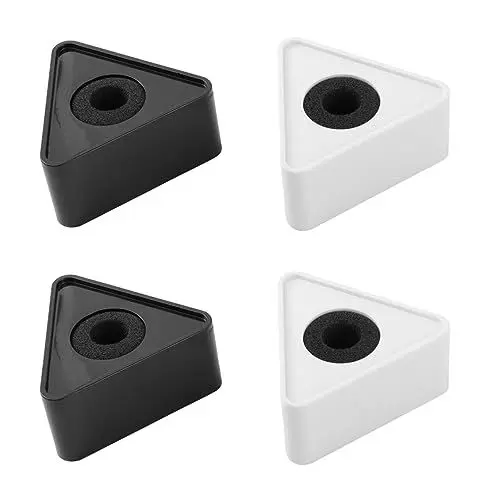 Produktbild: Toyvian Abs-mikrofonmarkierungen 4 Stück Weiße Mikrofonflagge für Robustes Material Zubehör
