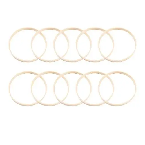 Produktbild: Toyvian Traumfänger Ringe Bambus Makramee Ring 23 cm 12 Stück Rund Bambusringe DIY Basteln Weihnachten Kranz Machen Material Hochzeit Party Festival Dekoration Traumfänger Basteln Zubehör