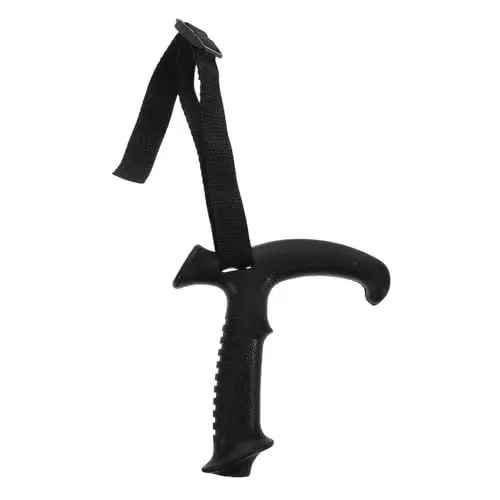 Produktbild: Toyvian Trekkingstock T-Griff Mit Verstellbarem Handgelenkriemen Ergonomischer Griff Für Wanderstöcke Und Gehhilfen Einfache Installation Und rutschfest Für Anspruchsvolle Terrains