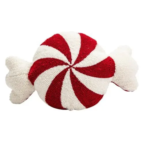 Produktbild: Toyvian Weihnachtskissen Zuckerstangenkissen Weihnachtskissen Plüschkissen Fröhliche Weihnachten Kissen In Bonbonform Süße Weihnachtsdekorationen Für Sofa Fensterbank Sofa Schlafzimmer