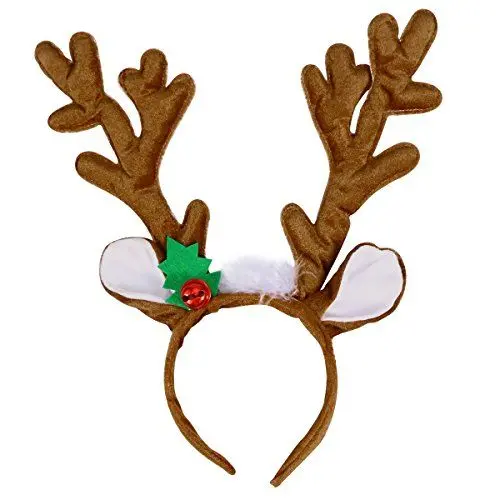 Produktbild: Toyvian Weihnachtsstirnband-Rentier-Geweih-Haarreifen für Weihnachtskostümparty