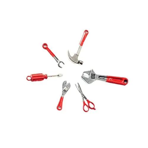 Produktbild: Toyvian Zubehör 6 STK Minihammer Werkzeugkasten Werkzeugkiste Werkzeugkoffer Mini-Toolbox-zubehör Miniatur Kind Einstellen Kit-Zubehör