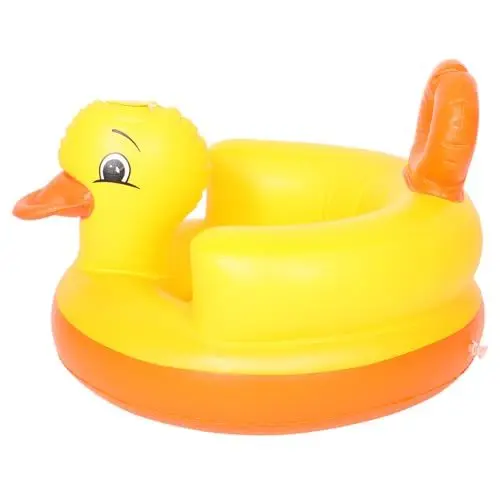 Produktbild: Toyvian aufblasbarer Babysitz kinderstuhl tragbarer babysitz Sicherer Babysitz Kleinkindsitz aufblasbar Kleinkind Essstuhl Liegekissen für Kleinkinder Schwimmbecken für Enten Babyliege PVC